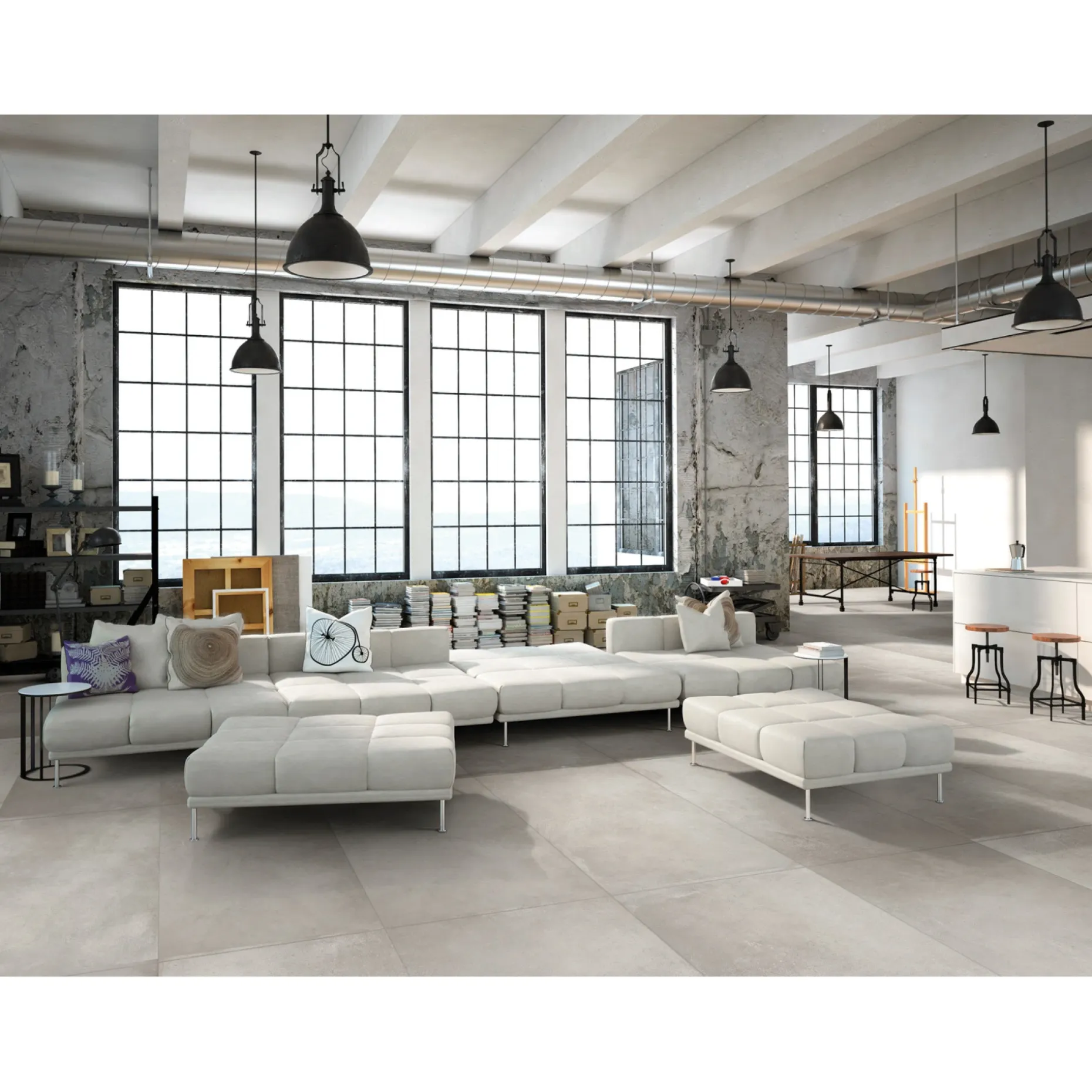 XL-BYG SOLID LIGHT GREY SOKKELFLISE 7X60 LYS GRÅ